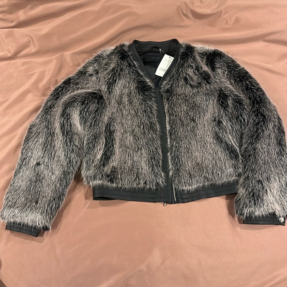 J Brand Ashbey Faux Fur jacket